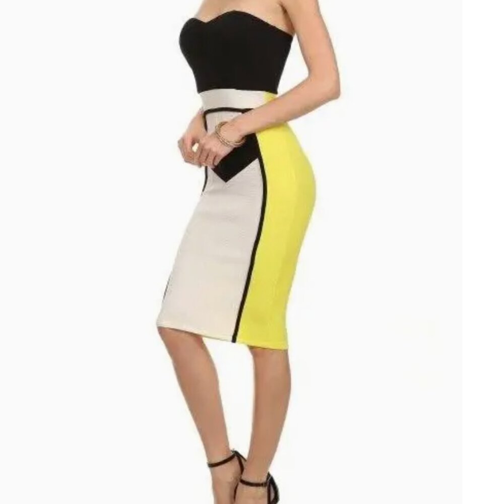 Color Block Me Body-Con Dress - Picture 4 of 8